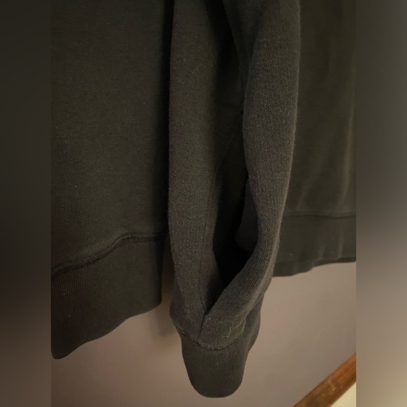 VS PINK VINTAGE BOYFRIEND HOODIE SWEATSHIRT BLACK GRAY COLORBLOCK AZTEC BLING SM - Picture 5 of 9